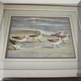 A05. Framed Jacqueline Penney "Piper Brigade" giclee. 